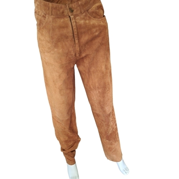 Vintage Siena Suede Pants Rust 6 - Picture 1 of 2